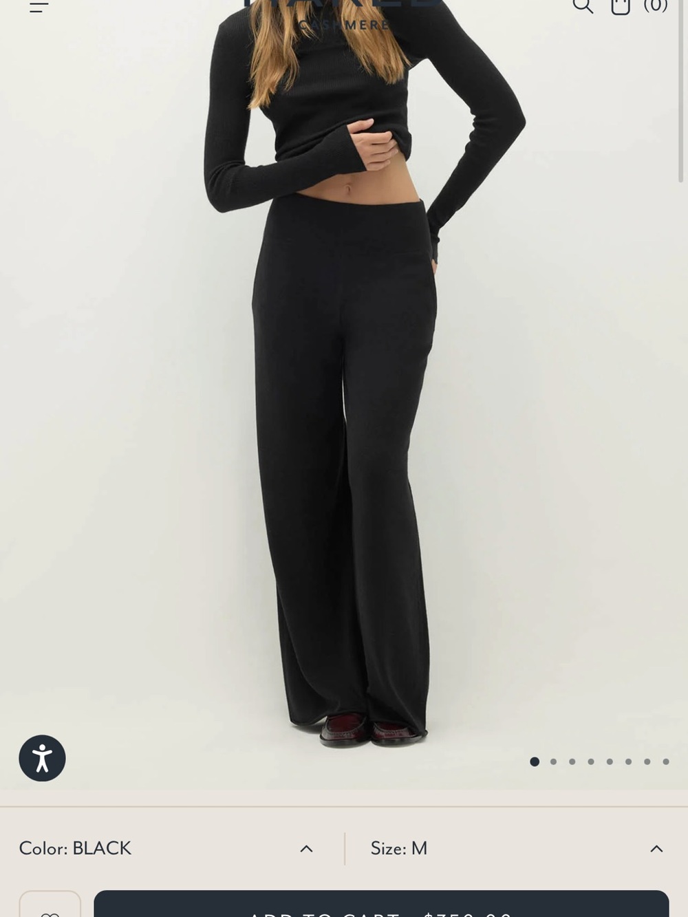 Naked Cashmere Anastasia cashmere pants size small